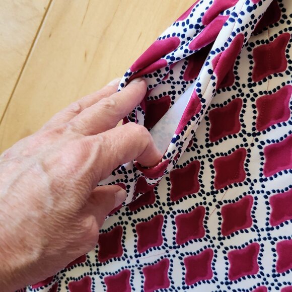 CABANA LIFE Upf 50 Rosewood Button Down Dress Blue Pink Button NEW w/o packaging - Picture 10 of 13